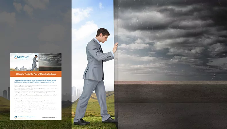 Autosoft Resource Banner Pain of Changing Software