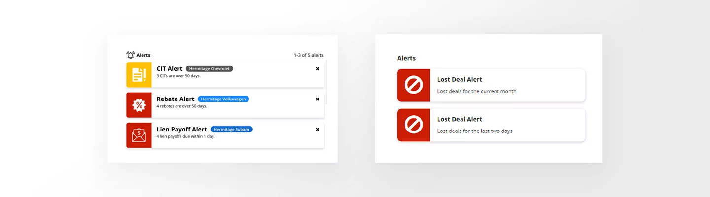 Autosoft Go platform dashboard showing real-time alerts feature